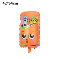 Ballon en aluminium à thème rentrée scolaire en gros : sac à dos, crayon, bus, ballon de fête pour enfants