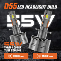 RCJ Auto LED Ampoules 55W 4500LM LED Phares pour Voitures Offre Spéciale 6000K Couleur Y Compris D1S D3S LED Aluminium D1D2 D3 D4 D5