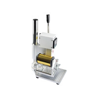 Presse à chaud pour gaufrage du cuir Petite machine d'estampage à chaud numérique manuelle pour bois, papier PVC, timbre avec logo personnalisé