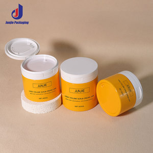 Nhựa Pet mỹ phẩm Kem lọ chậu container 250ml 300ml 400ml 500ml 700ml Kem Jar công suất lớn cơ thể chà Kem Jar - Product Image 4