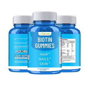 Gummies Biotine Collagène Kératine pour Femmes Soutien Beauté et Santé – 60 Bonbons Ours Supplément Vitaminé pour Cheveux, Peau, Ongles et Articulations - Product Image 1