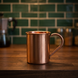 Taza de Cobre Premium para Moscow Mule, Lisa, de Cobre Puro, Cilíndrica, con Asa de Cobre, Vajilla de Bar al por Mayor, Utensilios para Bebidas y Cócteles - Product Image 1