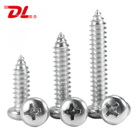 Spot 304 Stainless Steel Round Head Self Tapping Screws Mini Fasteners Metric M1 M2 M3 M4 M5 M6 Sheet Metal
