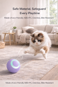 One Click Smart Rolling <strong>Dog</strong> Ball Interactive Tap to Wake Obstacle Avoidance Silicone Pet <strong>Toy</strong> for Cats and <strong>Dogs</strong> - Product Image 2