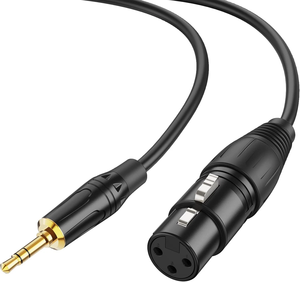 Cable de Micrófono de Audio de 3.5mm Macho a <span class=keywords><strong>XLR</strong></span> Hembra, Cable de Micrófono de Audio TRS de 3.5mm (1/8 de Pulgada) Macho a <span class=keywords><strong>XLR</strong></span> Hembra - Product Image 1
