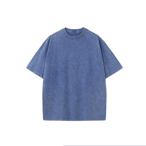 Vente chaude OEM ODM grande quantité 240g 100% coton Vintage T-<span class=keywords><strong>shirt</strong></span> personnalisé quantité minimale de commande bas 10 pièces modèles personnalisés et Logo <span class=keywords><strong>Tee</strong></span> <span class=keywords><strong>Shirt</strong></span> - Product Image 6