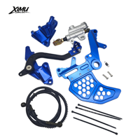 Support de frein XIMU CNC renforcé pour Surron Ultra Bee, avec repose-pieds double étrier gauche en alliage d'aluminium pour moto tout-terrain