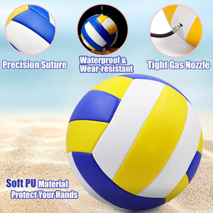 <span class=keywords><strong>Voleibol</strong></span> <span class=keywords><strong>de</strong></span> tacto suave laminado PU <span class=keywords><strong>de</strong></span> tamaño profesional 5 para entrenamiento o partido <span class=keywords><strong>de</strong></span> pelota cosida a mano - Product Image 4