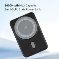 Banque d'alimentation magnétique OEM/ODM, batterie semi-solide, logo et emballage personnalisés, MOQ 1K, directement de l'usine
