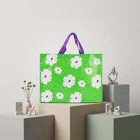 Logo personnalisé Srpermarket Shopper Gfit Tote Shopping Grand sac réutilisable laminé recyclé pp tissé