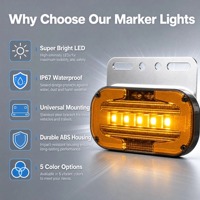 Nouvelles feux de position latéraux LED LANVICK 24V pour remorques et camions avec garantie de 12 mois