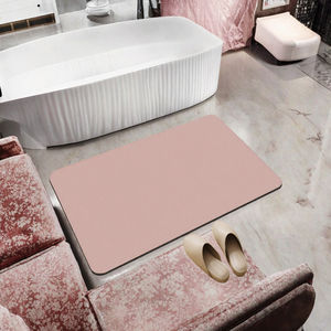 Tapis de bain modernes en polyester absorbant, respectueux des animaux domestiques, antimicrobien, résistant aux taches, antidérapant, séchage rapide, avec dos en polyester pour la maison - Product Image 3