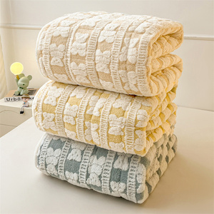 Vente en gros de couverture cationique double couche épaissie pour l'hiver Couverture en laine d'agneau composite Couverture pour enfants - Product Image 2