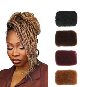 Cheveux afro crépus en vrac <span class=keywords><strong>pour</strong></span> <span class=keywords><strong>dreadlocks</strong></span> et tresses, accessoires, cheveux afro crépus en vrac <span class=keywords><strong>pour</strong></span> tressage, cheveux synthétiques - Product Image 1