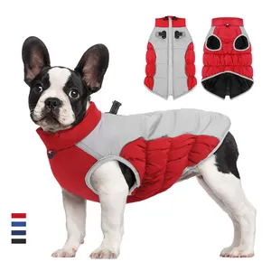 Nuevo Abrigo acolchado de invierno para mascotas, ropa gruesa y cálida para perros, ropa reflectante cómoda para mascotas, fabricantes al por mayor