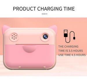 מיני מצלמה 1080p חדש עבור מתנות בנים בנות יום הולדת ילדים צעצועים צעצועים נייר צילום צילום צילום תמונה הדפסה מיידית דיגיטלית ילדים מצלמה - Product Image 3