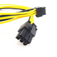 Kabel Ekstensi Catu Daya Mining EPS12V 2 Arah 8 Pin ke 6 Pin 18AWG CPU ATX Pabrik