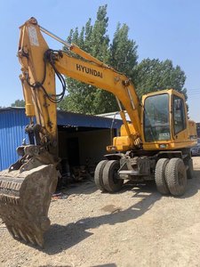 Excavadora de ruedas original de Corea del Sur Hyundai de 15 toneladas 150W-7, excavadora hidráulica de ruedas de segunda mano - Product Image 2