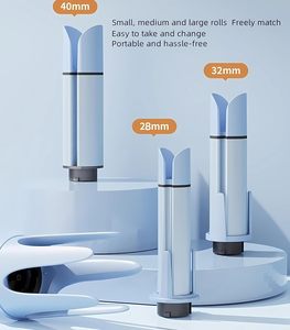 Mini rizador de pelo giratorio automático portátil de seda profesional con calentador PTC - Product Image 2