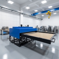 Presse à chaud hydraulique commerciale bleue 40x48 pouces (100x120 cm) à double station pour sublimation textile