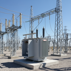 หม้อแปลงไฟฟ้าแบบจุ่มน้ำมันสามเฟส 400kV 1250 KVA ความสูญเสียต่ำ 50/60Hz แรงดันขาออก 110V - Product Image 3