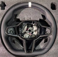 Volant chauffant à LED en fibre de carbone pour BMW G82 M4 G20 G30 X3 G01 X4 G02 G11 G12 G80 G81 M8 F92