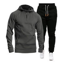 Ensemble de survêtement décontracté OED OMD pour l'hiver, style streetwear, en molleton personnalisé avec fermeture éclair et capuche, confortable pour le jogging quotidien