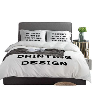 Parure <span class=keywords><strong>de</strong></span> lit personnalisée DIY pour festival des étoiles, <span class=keywords><strong>housse</strong></span> <span class=keywords><strong>de</strong></span> couette quatre pièces avec images, coton écologique 600TC, literie sur mesure - Product Image 1