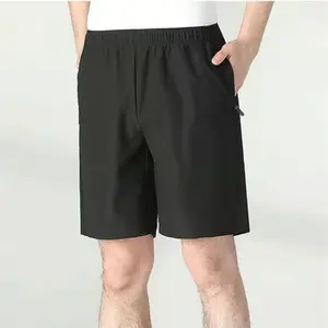 2024 new summer men's five-quarter straight-leg pants men's shorts sport casual thin cool elastic fabric low price wholesale