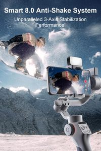 ชุด Gimbal FUNSNAP C05 สำหรับสมาร์ทโฟน 3 แกน พร้อมไฟเติมแม่เหล็ก/เซ็นเซอร์ติดตาม AI Feiyu SCORP 2 Gimbal - Product Image 6