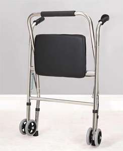 Ayudas para caminar para <span class=keywords><strong>ancianos</strong></span> de acero inoxidable plegable con <span class=keywords><strong>ruedas</strong></span> y asiento antideslizante Rollator - Product Image 2