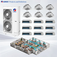 Système de climatisation central VRF Gree Split 8kW 10kW 12kW Refroidissement Chauffage R410a pour le Maroc Casablanca Bureau Hôtel Entrepreneurs