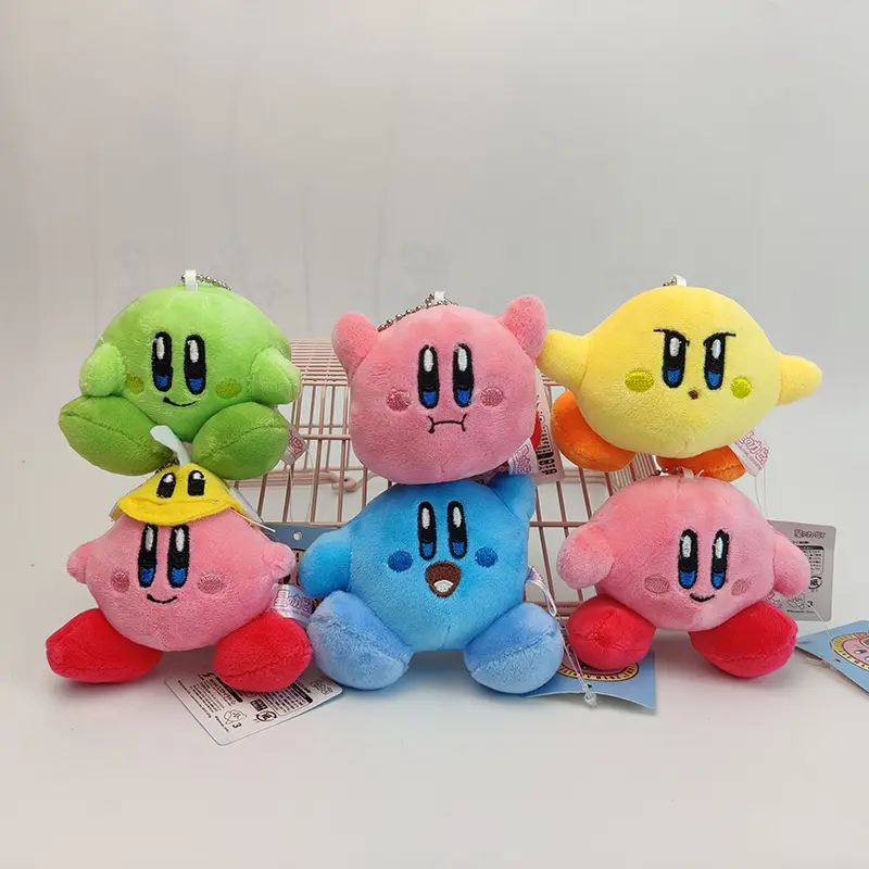 Kawaii Anime Games Cute Star Kirby Peluche ripiene Peluche qualità Cartoon Toys regalo di compleanno di natale per bambini