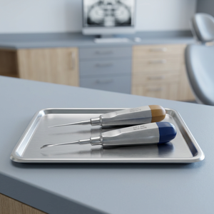 Instruments chirurgicaux dentaires LUX-S 2 mm et LUX-C 2 mm en acier allemand certifié CE, poignée ergonomique, fonctionnement manuel - Product Image 2