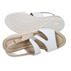Valleverde Donna Sandalwood White Beige 5 Cm Heel <b>Wedges</b> <b>Sandals</b> Size 37 - Product Image 6