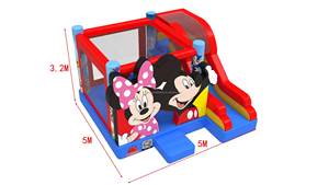 Castillo Inflable Blanco, Rosa, Menta, Morado y Azul Xinyue de 4x3.5m para Bodas, Fiestas y Parques de <span class=keywords><strong>Trampolines</strong></span>, Apto para Niños de 4 Años - Product Image 2