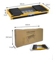 Barbecue portable pliable en fer pour l'extérieur, barbecue au charbon de bois pour table, avec poignée pour les voyages, les pique-niques et le camping