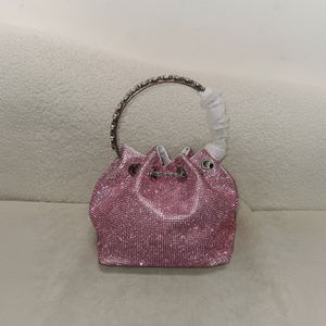 Bolso de mano de lujo de alta gama con forma de globo aerostático para despedida de soltera con cristales y diamantes de imitación 2025 - Product Image 1