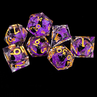 Set Dadu Polihedral Resin Massal dengan Logo Kustom, Dadu Penentu Keputusan Film, Kotak & Display Dadu 16-22mm untuk Permainan Papan