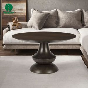 <span class=keywords><strong>Tavolo</strong></span> da tè rotondo in rovere/betulla in legno massello tavolino da caffè in legno massello <span class=keywords><strong>noce</strong></span> Designer in legno massello <span class=keywords><strong>arte</strong></span> italiana tavolino da caffè - Product Image 5