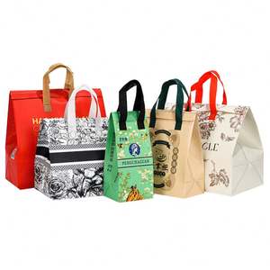 Sac isotherme grand format en tissu non tissé imperméable avec logo personnalisé - Product Image 1