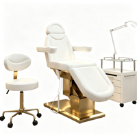 Fauteuil de Salon Électrique Réglable pour Cils et Soins du Visage, 3 Moteurs, Fauteuil Inclinable de Beauté, Lit de Massage Nude – Nouveauté !