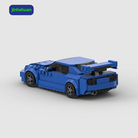 Jouet de construction en blocs pour enfants, en plastique, modèle de petite voiture, mini briques ABS, voitures jouets, instructions en papier, ensembles de blocs de construction pour garçons