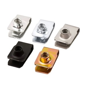 Écrou à ressort Q312 couleur <span class=keywords><strong>zinc</strong></span> / <span class=keywords><strong>zinc</strong></span> blanc, écrou à clipser de type U, clip de retenue de panneau automobile, écrou d'insertion, attaches pour voiture - Product Image 6