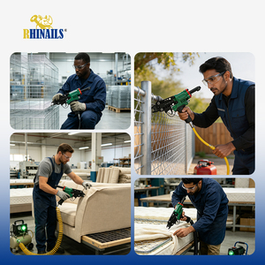 Pistola de anillas de cerdo OEM de fábrica personalizada de alta calidad para fijación de resortes en tapicería de sofás y muebles, grapadora de anillas en C neumática SC7C - Product Image 3