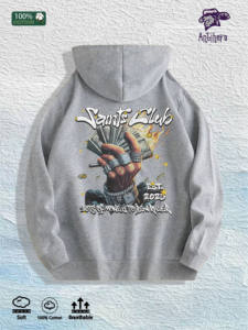 Saints Club Money Grafikli Kapüşonlu Üst %100 Pamuk ABD Deposu 7 Renk - Product Image 2