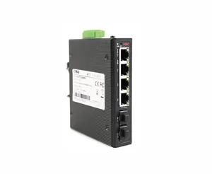 Nuovo prodotto buon prezzo Switch gestito in fibra PoE industriale a 4 porte 10/100/1000M su guida DIN