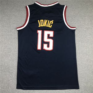 最受欢迎的刺绣美式篮球服 # 15 号尼古拉·约基奇 丹佛掘金队男式球衣 - Product Image 5