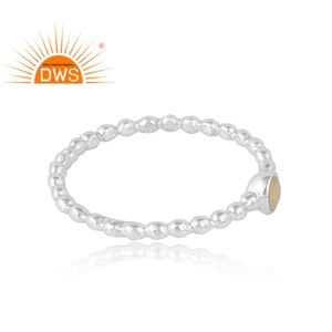 Natural Ethiopian <b>Opal</b> Gemstone <b>Ring</b> Women Sterling Fine <b>Silver</b> Designer <b>Ring</b> Fashion <b>Silver</b> Jewelry Manufacturer - Product Image 2