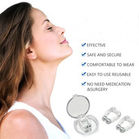 Solutions anti-ronflement : Clip nasal transparent avec aimant, en silicone EVA de qualité alimentaire, dispositif de réduction du ronflement pour la santé